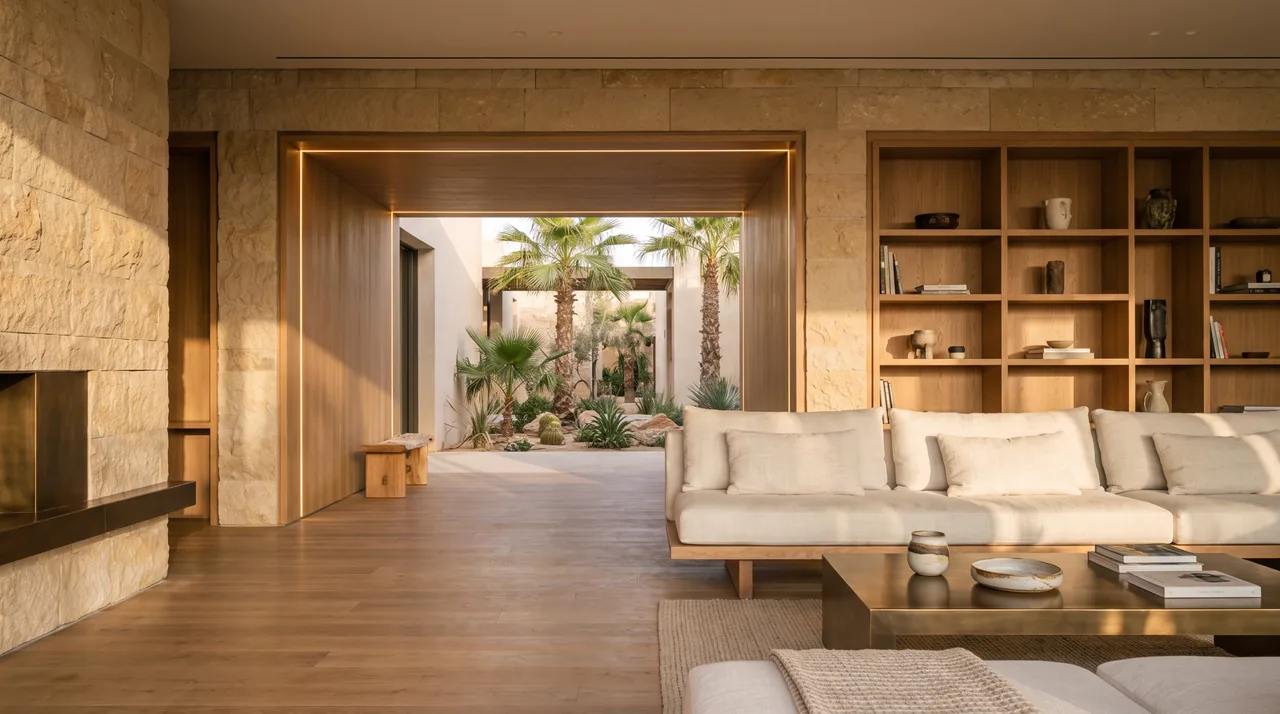 Realistic premium interior architecture